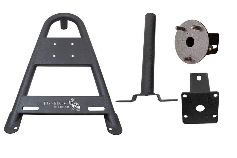 Jeep Gladiator JT Tire Carrier - Fishbone Offroad - In-Bed - Black - `20-`27 Jeep Gladiator JT Tire Carrier - Fishbone Offroad - In-Bed - Black - `20-`27